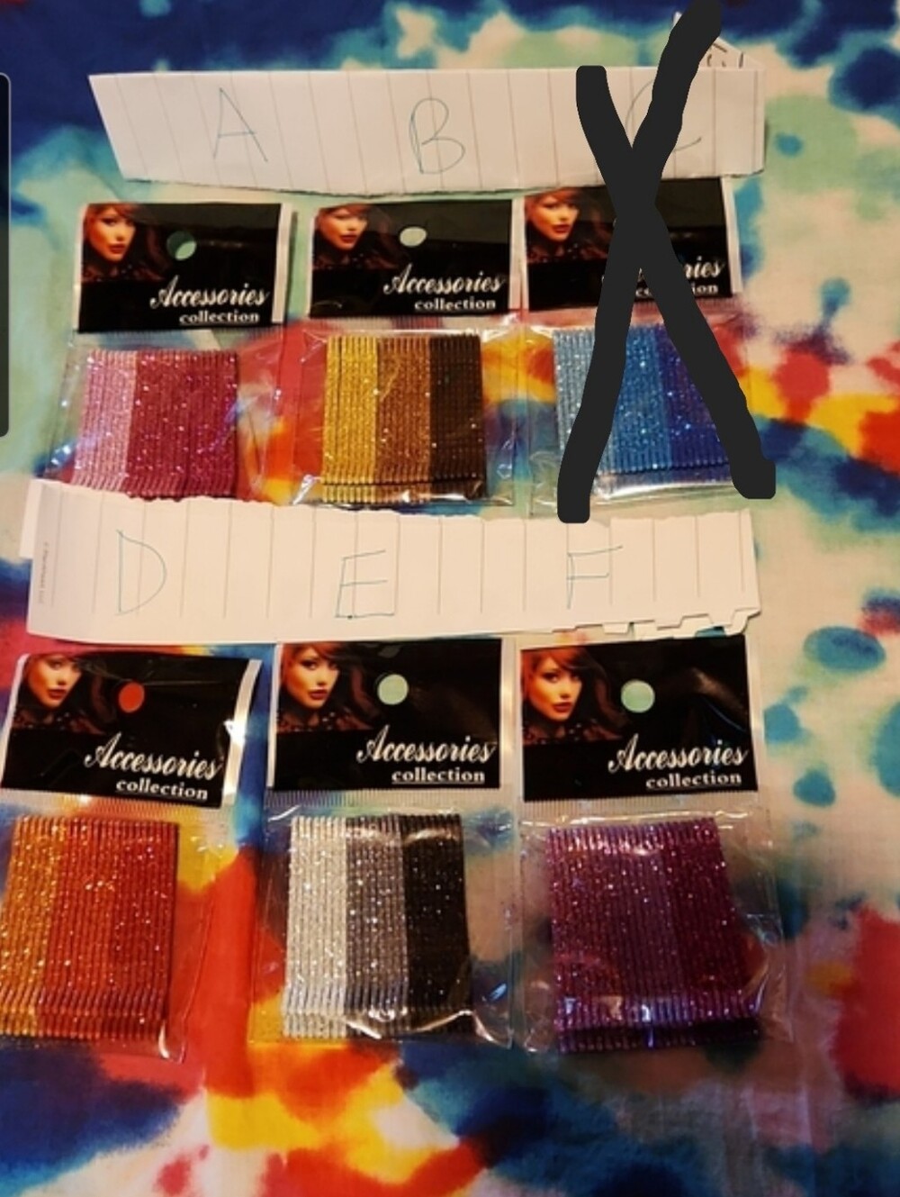 10/$20 $1 (ADD TO BUNDLE!!!) 24 GLITTER BOBBYPINS